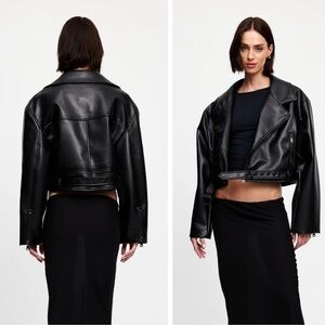 LIONESS Staten Island Vegan Leather Jacket